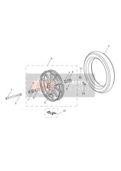 Roue avant moulée