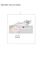 Kit de levier de frein réglable