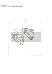 Kit de support de repose-pieds découpé