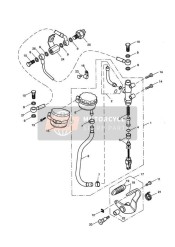 Hintere Bremspumpe Reservoir und Pedal > 468389