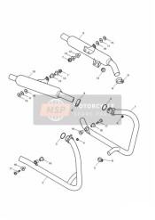 T2201675, Clamp, Exhaust, S/s, Triumph, 1