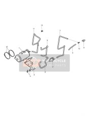 T2040811, Twin Clip, Brake Hose, Triumph, 2