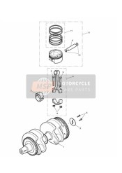 Bielles et pistons de vilebrequin
