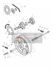 Roue arrière et transmission finale