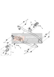 Vordere Fußrasten und Befestigungselemente Roadster