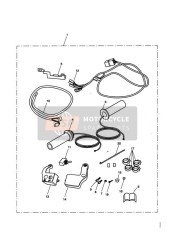 T2046017, Clip, Cable, Black, Triumph, 1
