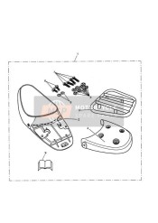 Asiento individual y kit de estante con ribete negro