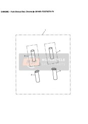 Ensemble de garniture de fourche chromée gt 281465F2279278F4