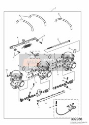 Carburateurs Tous les marchés sauf US CAL ENG NO 55881
