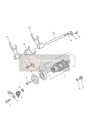 Tambour de sélection de vitesses GT, n° de moteur 340169