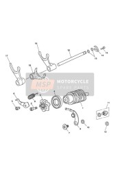 Tambour de sélection de vitesses, n° de moteur 340170 GT