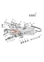 Bras oscillant arrière