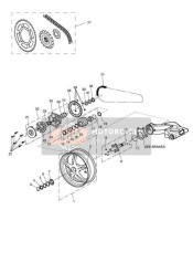 Roue arrière et transmission finale