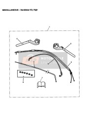 Kit de guidon haut