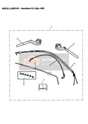 Kit de guidon haut ABS