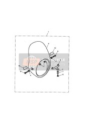 Windschild-Set einfarbiger roter Streifen