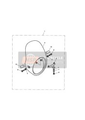 Windschild-Set einfarbiger weißer Streifen GT 281466F2279279F4