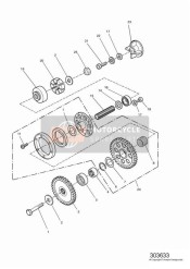 Engranajes del motor de arranque del alternador