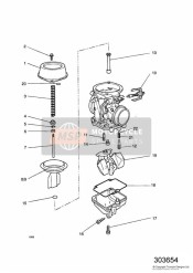 Piezas de Carburador Carburadores T1240930 T1240194 T1240640 30656