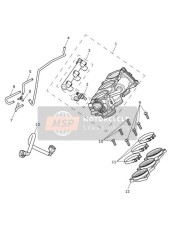 Commandes des gaz, injecteurs et rampe d'alimentation en carburant