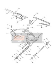 Bras oscillant arrière