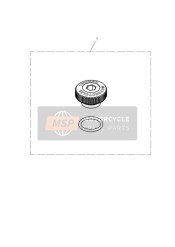Tapa de Relleno de Aceite Mecanizado - Gris Metálico