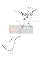 T2043014, Collare , Leva Frizione, Triumph, 1