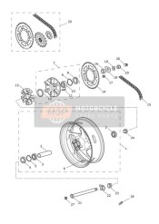 Roue arrière et transmission finale