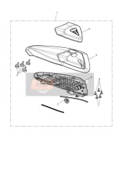 Capot de selle, peint, kit