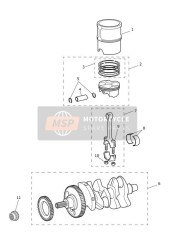 Vilebrequin, bielles, pistons et chemises