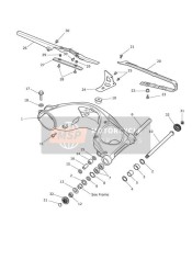 Bras oscillant arrière