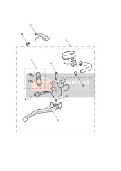 Front Master Cylinder Assy - 914973 > All Except BR & IN, 917475 > BR & IN Only