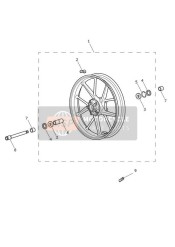 Front Wheel - 914973 > All Except BR & IN, 917475 > BR & IN Only