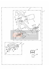 Porte-bagages de dossier passager forgé