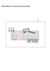 Kit de restriction de puissance à partir du numéro de châssis 62393