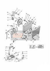 Sistema di raffreddamento per motori a 4 cilindri