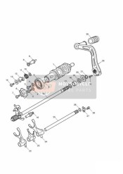 Gear Selectors and Pedal  Daytona 600