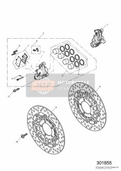 Front Brake Caliper and Disc