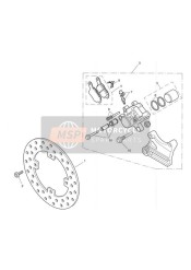 Achterremschijf En Remklauw Dubbelzijdige Swingarm
