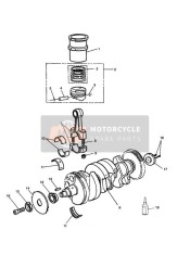 Bielle de vilebrequin, pistons et chemises de cylindre