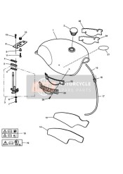 Réservoir d'essence et accessoires de montage