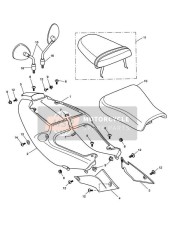 T2300595, Knockback Cover, Mirror, Triumph, 1