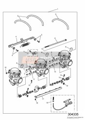 Carburatori solo per modelli US California con numero di motore 55616