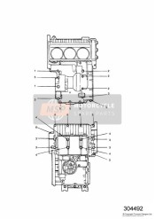 Fixations de carter, 3 cylindres