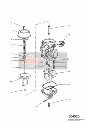 Pièces de carburateur Assemblage de carburateur 4 Cyl T1240360