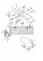Garde-boue arrière et boîtier de batterie