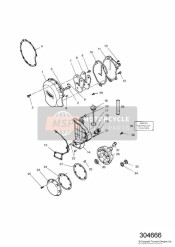 Motorabdeckungen 4 Zylinder Silber 4901