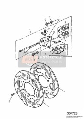 Vordere Bremszange und Bremsscheibe 4 Zyl. VIN4901 3 Zyl. VIN9082 Nicht Erstausgabe-Modelle