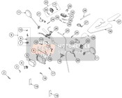 78003035100, Steering Lock, GasGas, 0
