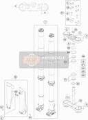 JAMBE DE SUSPENSION AVANT/ TRIPLER AGRAFE